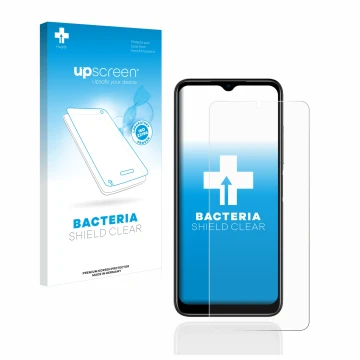 Front side of a product packaging with the brand logo upscreen. Next to it is the device Doogee N50 shown with the correspondi
