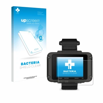 Front side of a product packaging with the brand logo upscreen. Next to it is the device Garmin Foretrex 801 shown with the co