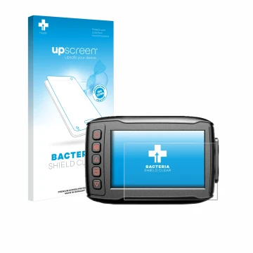 Front side of a product packaging with the brand logo upscreen. Next to it is the device Blueskysea DV999 shown with the corre