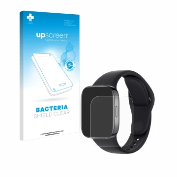 Front side of a product packaging with the brand logo upscreen. Next to it is the device Xiaomi Redmi Watch 3 shown with the c