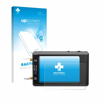 Front side of a product packaging with the brand logo upscreen. Next to it is the device tinySA ultra spectrum analyser shown 