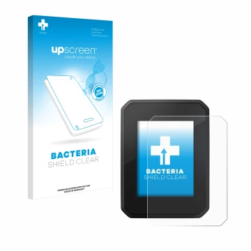 Front side of a product packaging with the brand logo upscreen. Next to it is the device FIT Display Compact shown with the co
