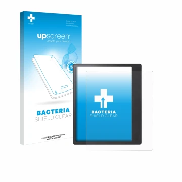 Front side of a product packaging with the brand logo upscreen. Next to it is the device Kobo Elipsa 2E shown with the corresp