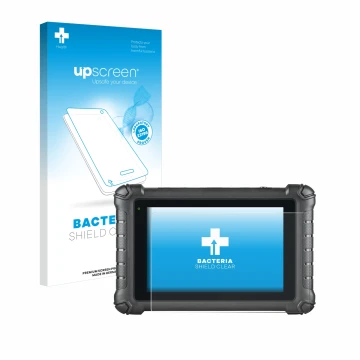 Front side of a product packaging with the brand logo upscreen. Next to it is the device Autel MaxiDAS DS900 shown with the co