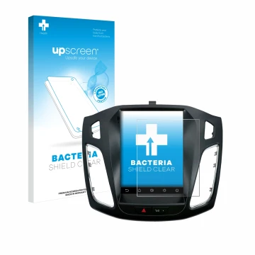 Front side of a product packaging with the brand logo upscreen. Next to it is the device Isudar Ford/Focus MK3 2012–2019 shown