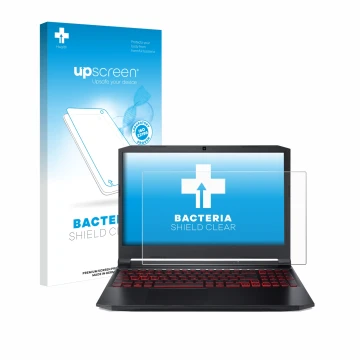 Front side of a product packaging with the brand logo upscreen. Next to it is the device Acer Nitro 5 Gaming 15,6