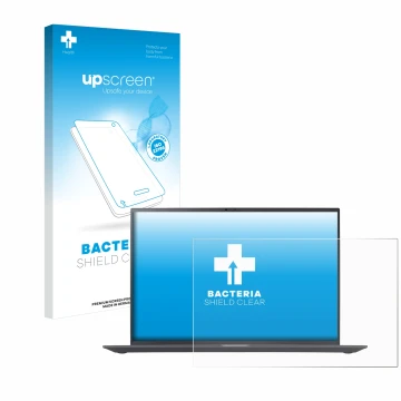 Front side of a product packaging with the brand logo upscreen. Next to it is the device LG gram 16'' 2023 shown with the corr