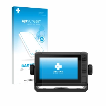 Front side of a product packaging with the brand logo upscreen. Next to it is the device Garmin ECHOMAP UHD2 7