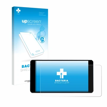 Front side of a product packaging with the brand logo upscreen. Next to it is the device Zontes 350D shown with the correspond