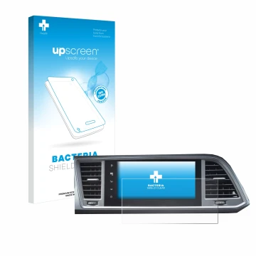 Front side of a product packaging with the brand logo upscreen. Next to it is the device Seat Ateca Style 2021 Infotainment Sy