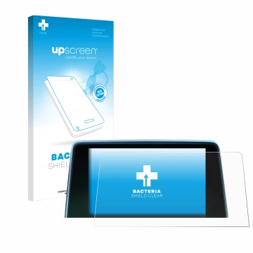 Front side of a product packaging with the brand logo upscreen. Next to it is the device Peugeot 3008 2016 - 2020 shown with t