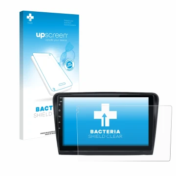 Front side of a product packaging with the brand logo upscreen. Next to it is the device Junsun V1 Plus 10