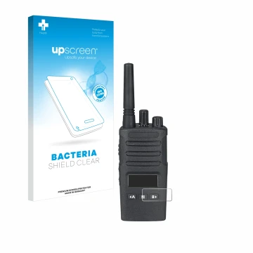 Front side of a product packaging with the brand logo upscreen. Next to it is the device Motorola XT460 shown with the corresp