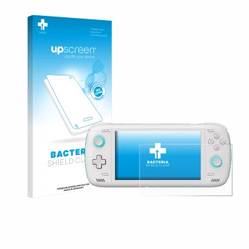 Front side of a product packaging with the brand logo upscreen. Next to it is the device AYN Odin 2 shown with the correspondi