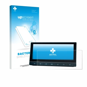Front side of a product packaging with the brand logo upscreen. Next to it is the device MG 5 IPS-HD 10.25
