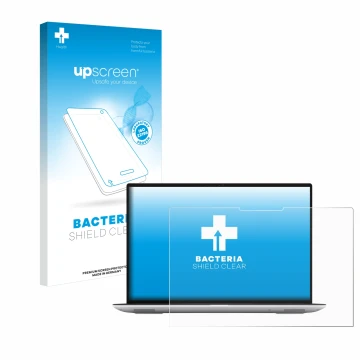 Front side of a product packaging with the brand logo upscreen. Next to it is the device Dell Precision 5480 Touch shown with 