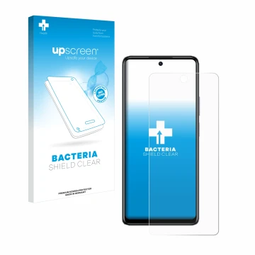 Front side of a product packaging with the brand logo upscreen. Next to it is the device Infinix Hot 40 Pro shown with the cor