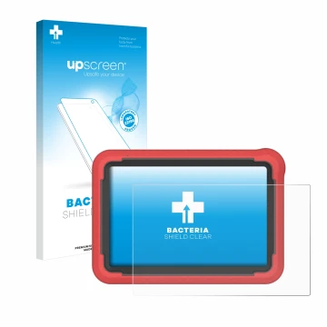 Front side of a product packaging with the brand logo upscreen. Next to it is the device Launch X-431 ProV5 2023 (10,1