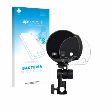 Front side of a product packaging with the brand logo upscreen. Next to it is the device Profoto B10X shown with the correspon