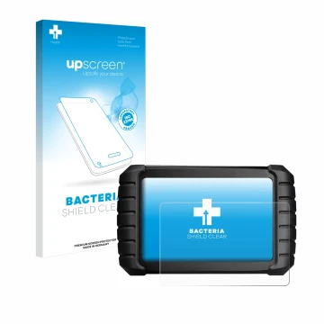 Front side of a product packaging with the brand logo upscreen. Next to it is the device iCarsoft CR Max BT (2024) shown with 