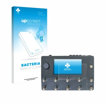 Front side of a product packaging with the brand logo upscreen. Next to it is the device Neural DSP Quad Cortex shown with the