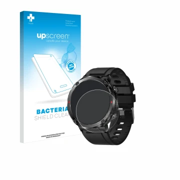 Front side of a product packaging with the brand logo upscreen. Next to it is the device LIGE Smartwatch 1.6