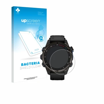 Front side of a product packaging with the brand logo upscreen. Next to it is the device Garmin Descent Mk3i (43 mm) shown wit