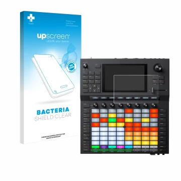 Front side of a product packaging with the brand logo upscreen. Next to it is the device Akai Force shown with the correspondi