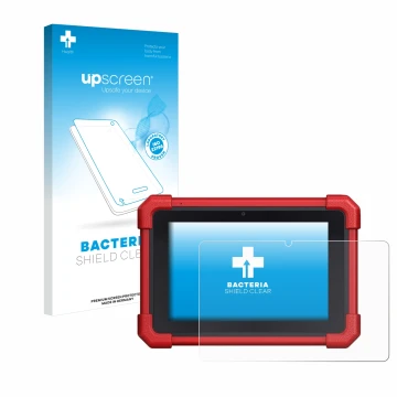 Front side of a product packaging with the brand logo upscreen. Next to it is the device Launch MOT IV (4) shown with the corr