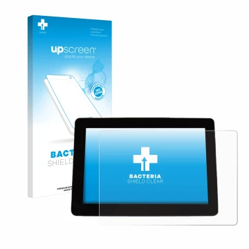 Front side of a product packaging with the brand logo upscreen. Next to it is the device Trimble XCN 1050 shown with the corre