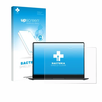 Front side of a product packaging with the brand logo upscreen. Next to it is the device Samsung Galaxy Book4 Pro 14