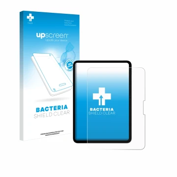 Front side of a product packaging with the brand logo upscreen. Next to it is the device Apple iPad Pro 11