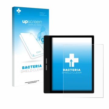 Front side of a product packaging with the brand logo upscreen. Next to it is the device Bigme B751C shown with the correspond