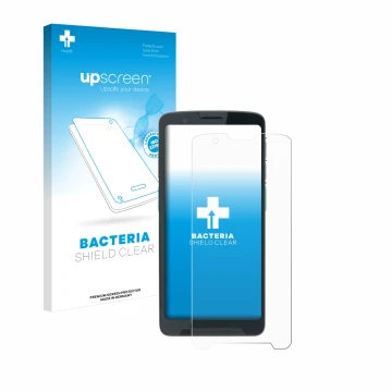 Front side of a product packaging with the brand logo upscreen. Next to it is the device Unitech EA660 shown with the correspo