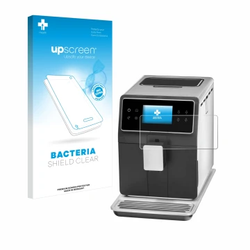 Front side of a product packaging with the brand logo upscreen. Next to it is the device WMF Perfection 840L shown with the co