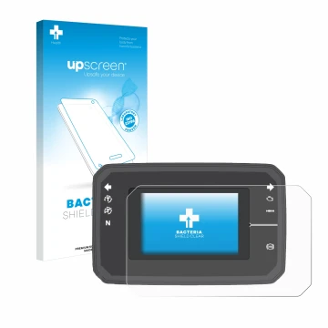 Front side of a product packaging with the brand logo upscreen. Next to it is the device Honda CB650R TFT Display shown with t