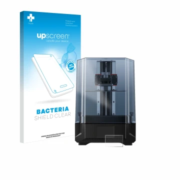Front side of a product packaging with the brand logo upscreen. Next to it is the device Anycubic Photon Mono X 6Ks shown with