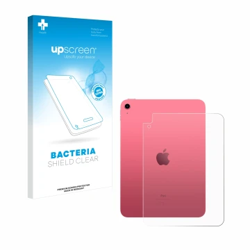 Front side of a product packaging with the brand logo upscreen. Next to it is the device Apple iPad 10.9