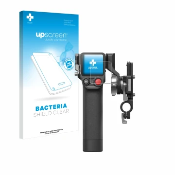 Front side of a product packaging with the brand logo upscreen. Next to it is the device DJI Focus Pro- Grip shown with the co