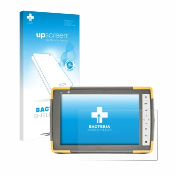 Front side of a product packaging with the brand logo upscreen. Next to it is the device Topcon FC-6000 shown with the corresp