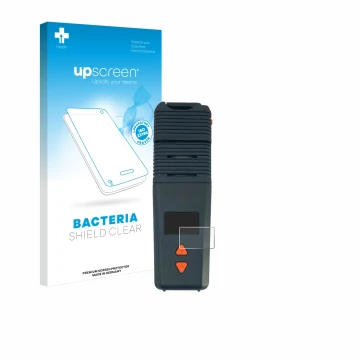 Front side of a product packaging with the brand logo upscreen. Next to it is the device Storz & Bickel Venty Vaporizer shown 