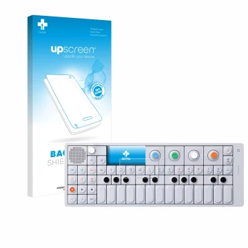 Front side of a product packaging with the brand logo upscreen. Next to it is the device Teenage Engineering OP-1 Sampler & Co