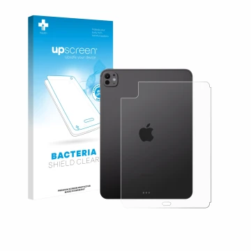 Front side of a product packaging with the brand logo upscreen. Next to it is the device Apple iPad Pro 11