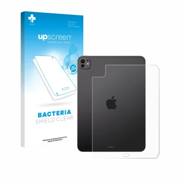 Front side of a product packaging with the brand logo upscreen. Next to it is the device Apple iPad Pro 11