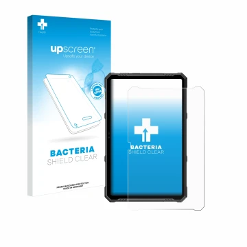 Front side of a product packaging with the brand logo upscreen. Next to it is the device Ulefone Armor Pad 3 Pro shown with th