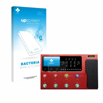 Front side of a product packaging with the brand logo upscreen. Next to it is the device Valeton GP-200R shown with the corres