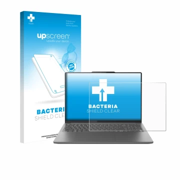 Front side of a product packaging with the brand logo upscreen. Next to it is the device Lenovo Yoga Pro 9i Gen 9 16