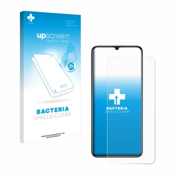 Front side of a product packaging with the brand logo upscreen. Next to it is the device Oukitel C51 shown with the correspond