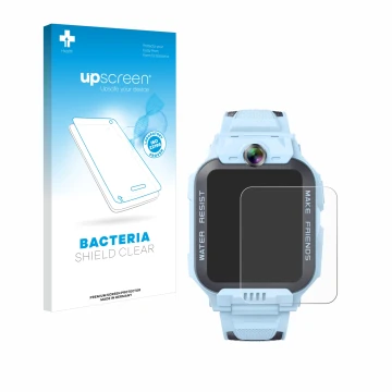 Front side of a product packaging with the brand logo upscreen. Next to it is the device Imoo Watch Phone Z7 shown with the co