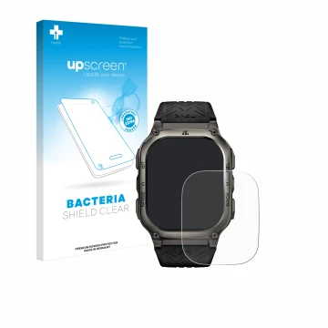 Front side of a product packaging with the brand logo upscreen. Next to it is the device Kospet Tank M3 shown with the corresp